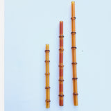 Set of 3 “Tiki Bamboo” Straw Surfside Sips