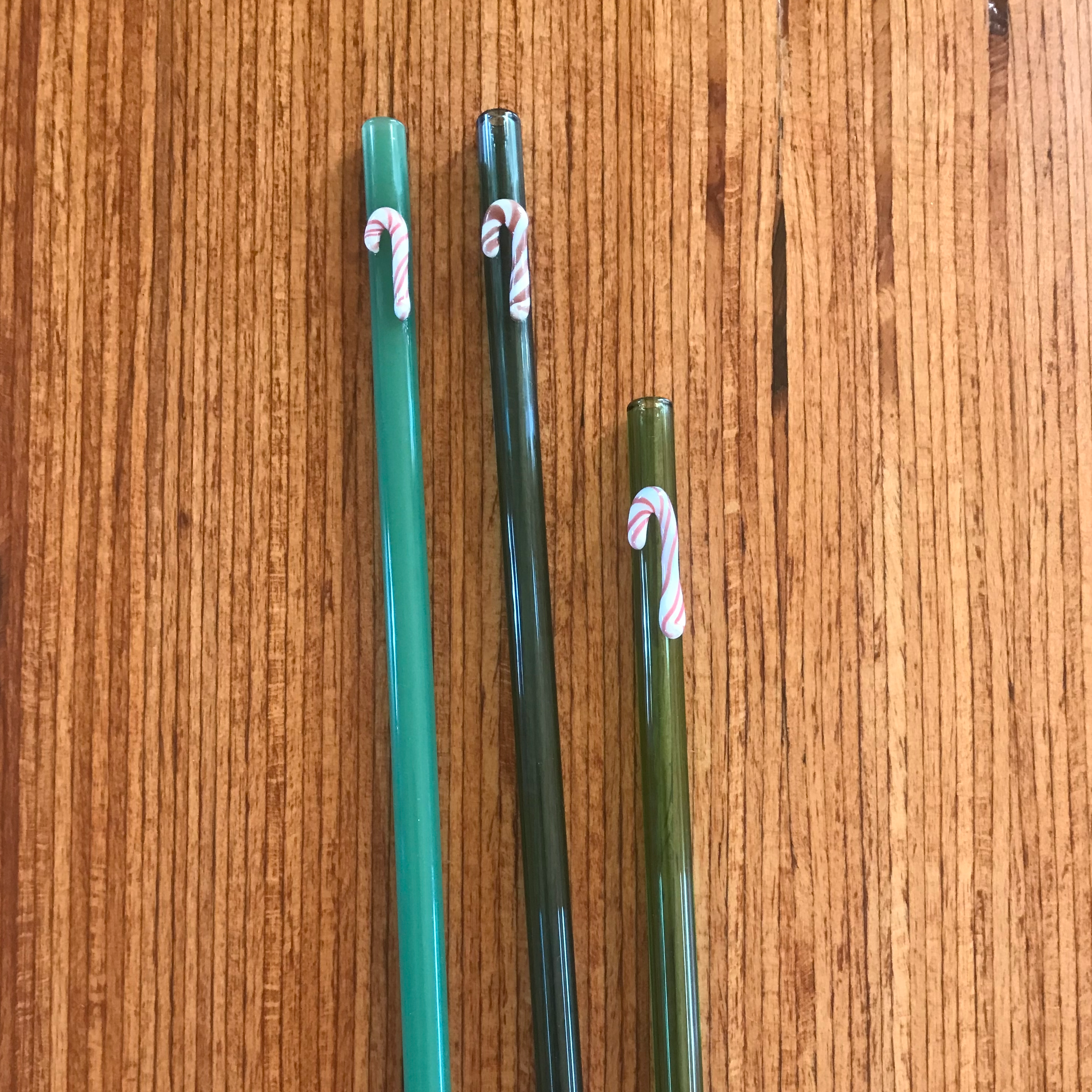 Candy Cane Glass Straw Surfside Sips