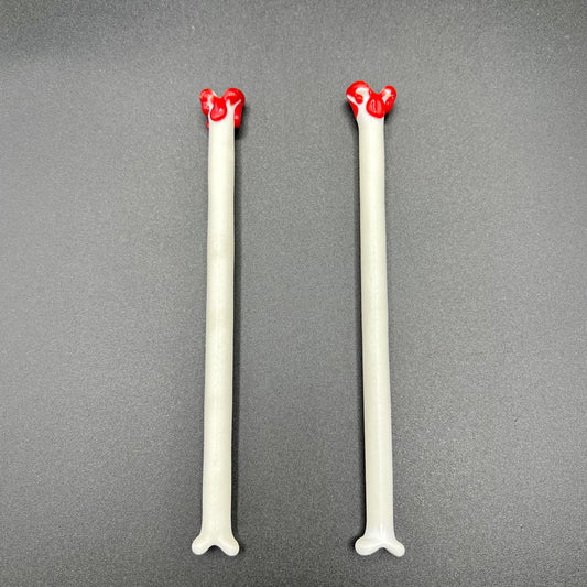 “The Bloody Bone” Glass Straw Surfside Sips