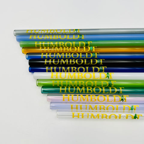 HUMBOLDT decal glass straw