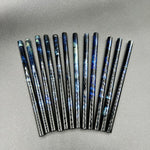 Silver Fumed Glass Straws (set of 2)