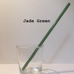 Surfside Sips 10" Jade Glass Drinking Straw