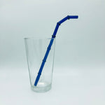 Surfside Sips bent "Tiki Bamboo" Glass Borosilicate Drinking Straw