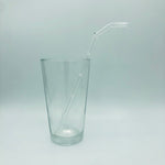 Surfside Sips bent "Tiki Bamboo" Glass Borosilicate Drinking Straw