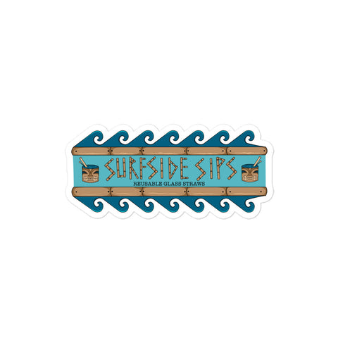 Surfside Sips Bubble-free stickers